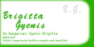 brigitta gyenis business card